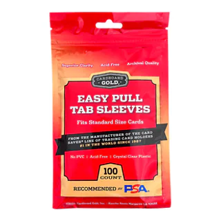 Cardboard Gold Easy Pull Tabbed Card Sleeves (Standard/Regular) Case/10,000