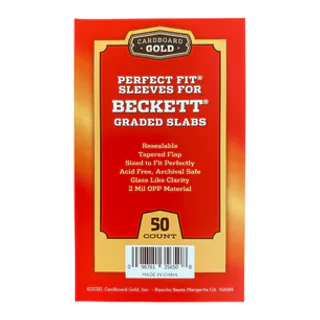 Cardboard Gold Perfect Fit Sleeves for Beckett Graded Cards/Slabs (Case/2,500)