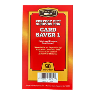 Cardboard Gold Perfect Fit Sleeves for Card Saver 1 (Case/2,500)