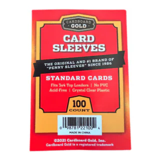 Cardboard Gold Soft Card Sleeves for Standard Size Trading Cards (Case/10,000)