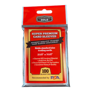 Cardboard Gold Super Premium Card Sleeve for Standard Size Trading Cards (Case/10,000)