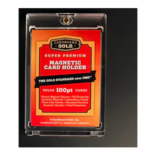 Cardboard Gold Super Premium Magnetic Card Holder - 100 Point (Case/50)
