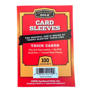 Cardboard Gold Thick Card Soft Card Sleeves for Thicker Trading Cards (Case/10,000)