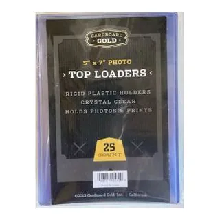 Cardboard Gold Top-Load 5x7 Photo Holder (Case/500)