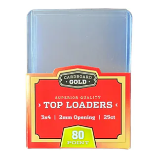 Cardboard Gold Top-Loader 3x4 - 2mm - 80 Point (Case/1,000)