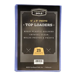 Cardboard Gold Top-Loader 6x9 Photo Holder (Case/250)