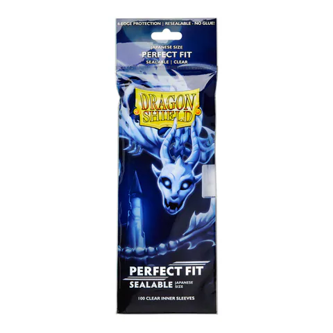 Dragon Shield Clear - Sealable Perfect Fit Sleeves (Japanese Size)