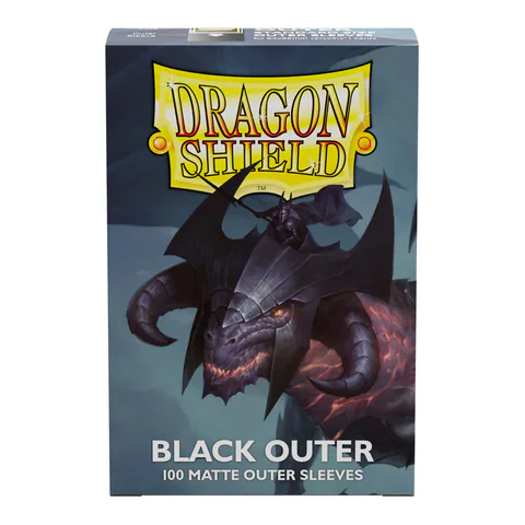 Dragon Shield Matte Outer Sleeves (Black)