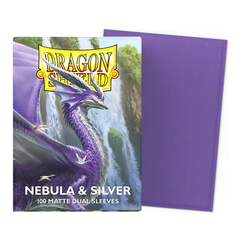 Dragon Shield Matte Dual Sleeves (Nebula & Silver)
