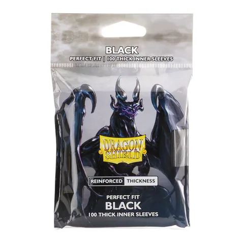 Dragon Shield Perfect Fit - Thick Inner Sleeves - Black