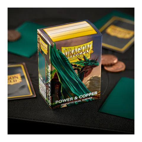 Dragon Shield Matte Dual Sleeves (Power & Copper)