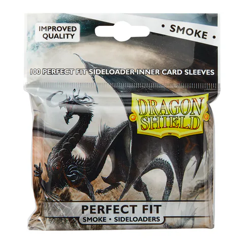 Dragon Shield Smoke - Sideloading Perfect Fit Sleeves - Standard Size