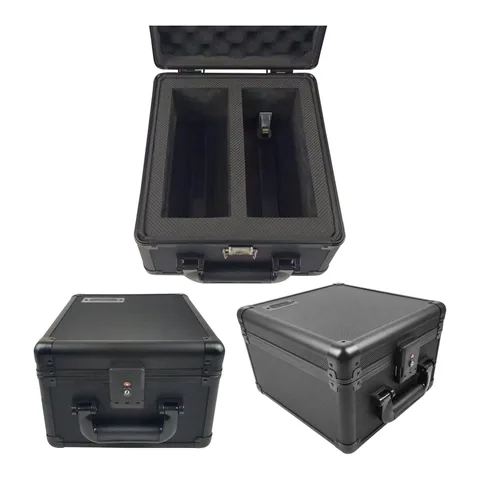 EVORETRO Graded Card Storage Box, TSA Lock (shown: Black - 2 Rows - 60 Cards)