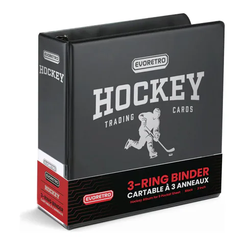 EVORETRO 3-Inch Trading Card Ring Binder | Collector Album Black (shown: Black)
