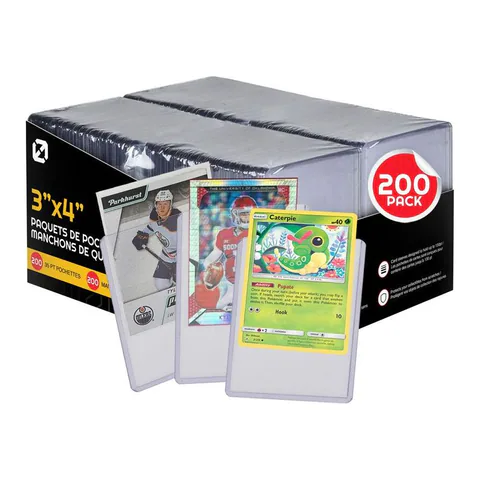 EVORETRO 200 Card Topload Holder + 200 Regular Sleeves (shown: Pack of 1)