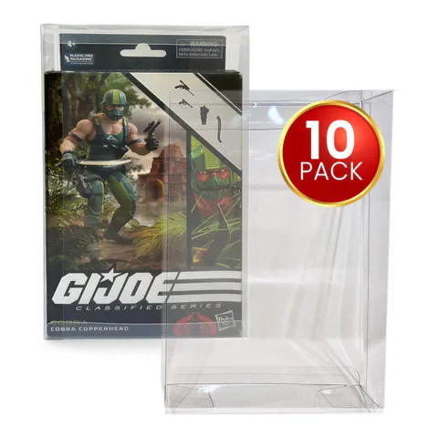 EVORETRO Display Case Protector for GI Joe Classified - No Window box with Hanger pack of 10