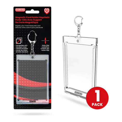 EVORETRO Magnetic Card Holder Keychain