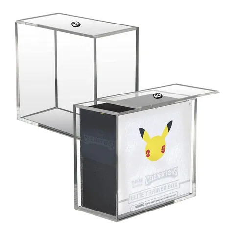EVORETRO 4mm Acrylic ETB Protector with Sliding Lid – UV-Resistant Display Case (shown: Pack of 1)