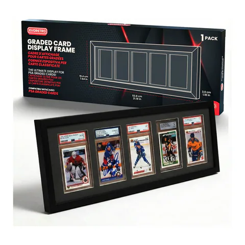 EVORETRO PSA Graded Wooden Frame Display with UV Glass card fit very tight ! LIQUIDATION (shown: 3 / 1)
