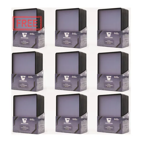 Gemloader 9X BLACK BORDER 3''X4'' Toploaders Ultra-Clear and Seamless 35PT (25Pack)