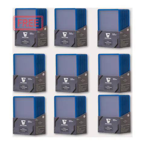 Gemloader 9X BLUE BORDER 3''X4'' Toploaders Ultra-Clear and Seamless 35PT (25Pack)
