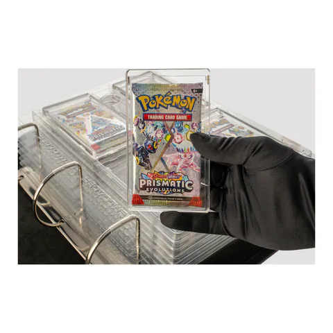 Gemloader Acrylic Case Display for Booster Packs - Single Pack (Compatibility with our Graded Card Binder page)