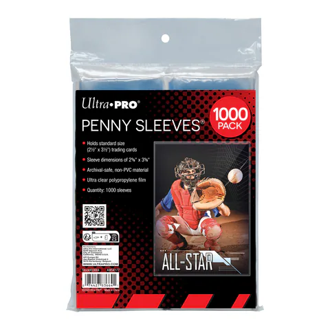 Ultra PRO 1000ct PENNY SLEEVES 2.5" x 3.5" Soft Trading Card Protectors