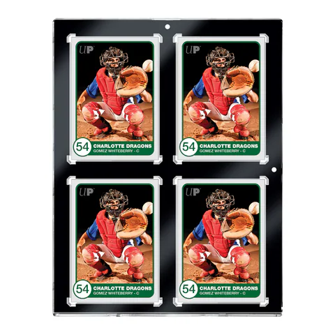 Ultra PRO 130PT 4-Card Black Border UV ONE-TOUCH Magnetic Holder