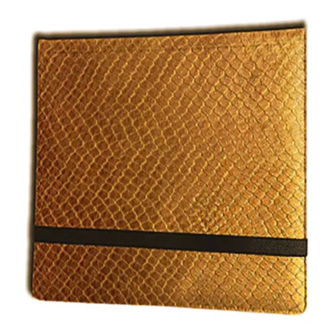 Ultra PRO 3X4 12 Pocket Dragon Hide Gold Binder