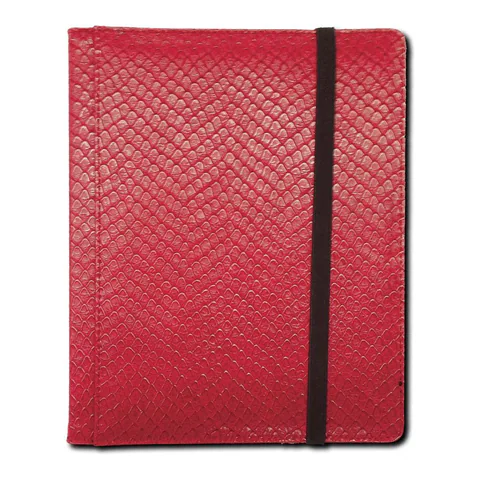 Ultra PRO 4 Pocket Dragon Hide Red Binder