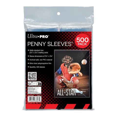 Ultra PRO 500ct PENNY SLEEVES 2.5" x 3.5" Soft Trading Card Protectors