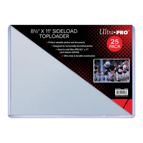Ultra PRO 8-1/2" x 11" Side Load TOPLOADER Sleeves (25ct)
