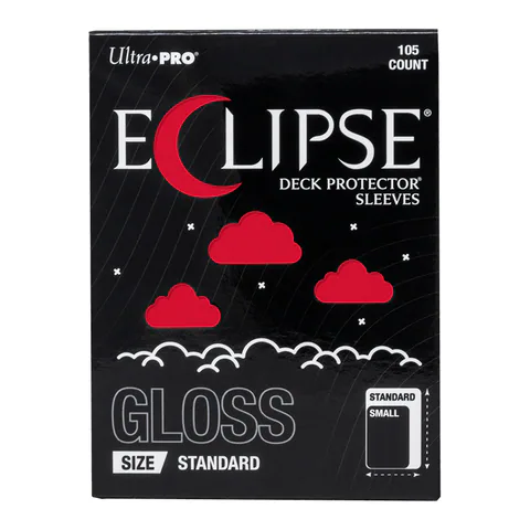 Ultra PRO ECLIPSE Gloss Standard DECK PROTECTOR Sleeves: Apple Red - 105ct