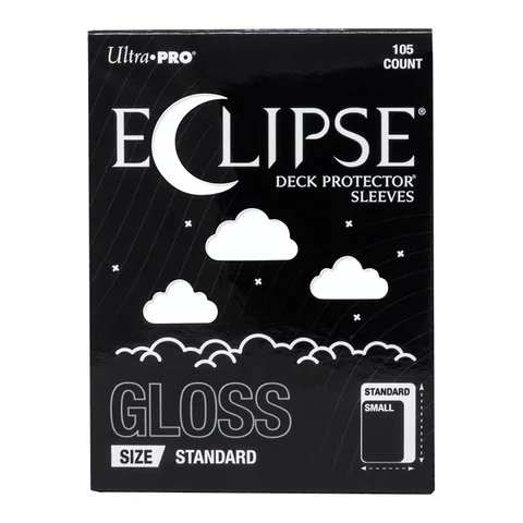 Ultra PRO ECLIPSE Gloss Standard DECK PROTECTOR Sleeves: Arctic White - 105ct