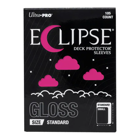Ultra PRO ECLIPSE Gloss Standard DECK PROTECTOR Sleeves: Hot Pink - 105ct
