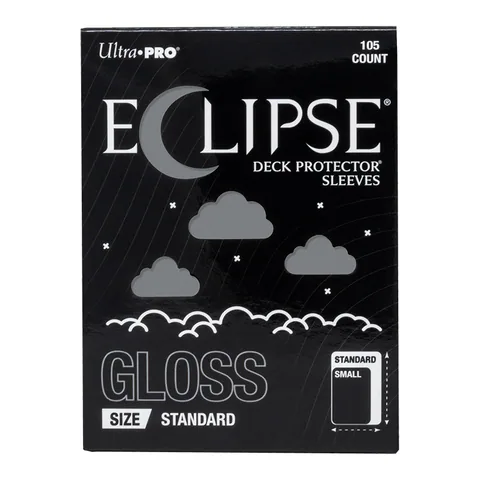 Ultra PRO ECLIPSE Gloss Standard DECK PROTECTOR Sleeves: Smoke Grey - 105ct