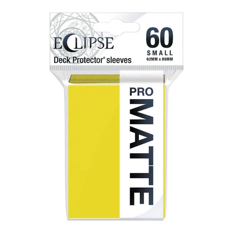 Ultra PRO ECLIPSE Matte Small DECK PROTECTOR Sleeves (60ct) (Lemon Yellow)