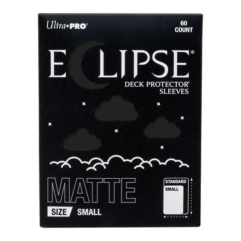 Ultra PRO ECLIPSE Matte Small DECK PROTECTOR Sleeves: Jet Black - 60ct