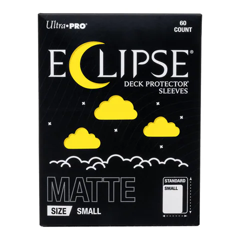 Ultra PRO ECLIPSE Matte Small DECK PROTECTOR Sleeves: Lemon Yellow - 60ct