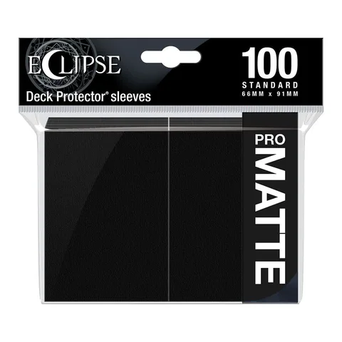 Ultra PRO ECLIPSE Matte Standard DECK PROTECTOR Sleeves, Jet Black (100ct)