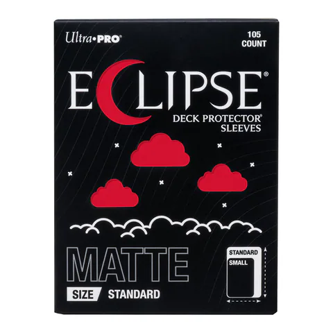 Ultra PRO ECLIPSE Matte Standard DECK PROTECTOR Sleeves: Apple Red - 105ct