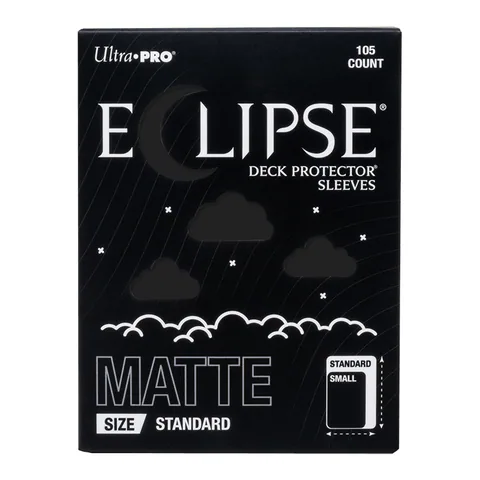 Ultra PRO ECLIPSE Matte Standard DECK PROTECTOR Sleeves: Jet Black - 105ct