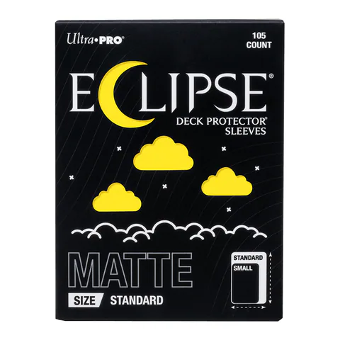 Ultra PRO ECLIPSE Matte Standard DECK PROTECTOR Sleeves: Lemon Yellow - 105ct
