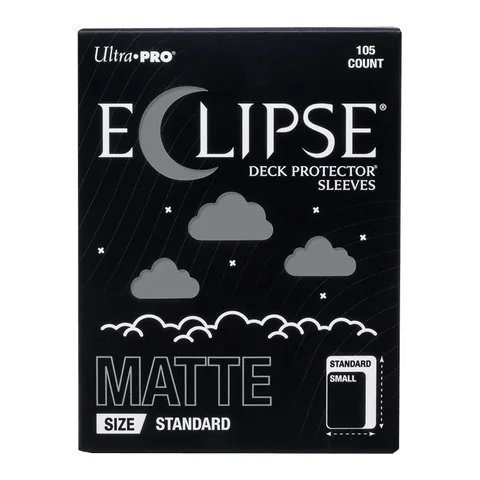 Ultra PRO ECLIPSE Matte Standard DECK PROTECTOR Sleeves: Smoke Grey - 105ct