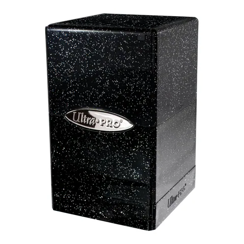 Ultra PRO Glitter SATIN Tower DECK BOX (Black)