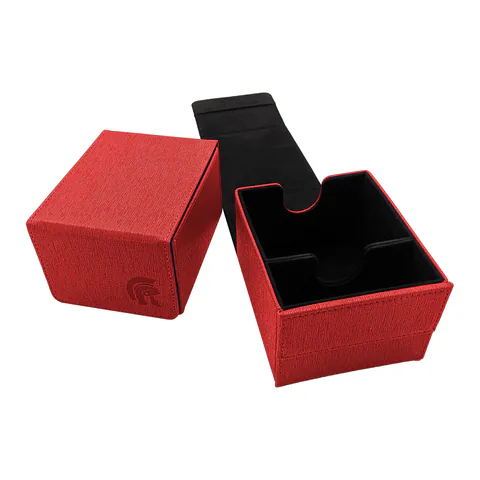 Ultra PRO Legion SENTINEL 130-Card DECK BOX with Accessory Space (Red)