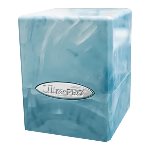 Ultra PRO Marble SATIN Cube (Light Blue / White)