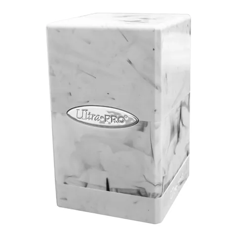 Ultra PRO Marble SATIN Tower DECK BOX (Black / White)
