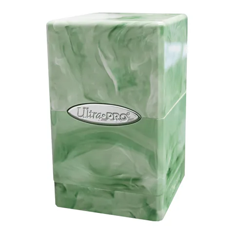 Ultra PRO Marble SATIN Tower DECK BOX (Lime Green / White)