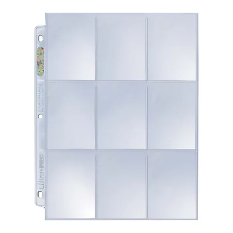 Ultra PRO Platinum Series 9-Pocket Pages (100ct)